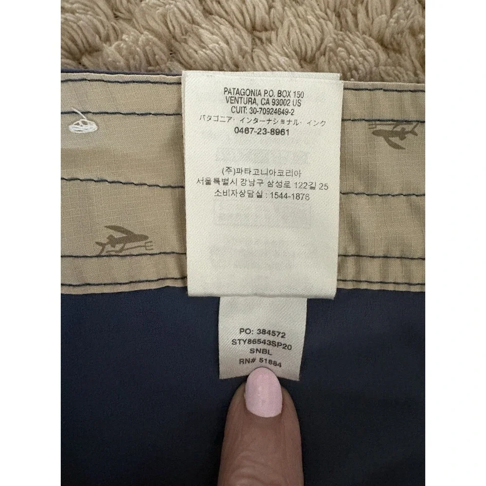 Patagonia Men's Stretch Wavefarer Boardshorts Stone Blue | Mens Size 40 Resort